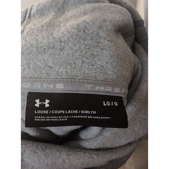 Under armour LG gray and purple hoodie pullover - Picture 5 of 5